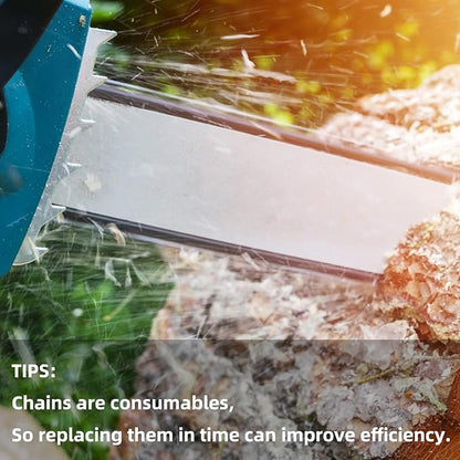 10 Inch Chainsaw Chain S40 3/8" LP Pitch .050" Gauge 40 Drive Links, 10-inch Replacement Chains Compatible with Remington, Greenwork, Sunjoe, Worx, Craftsman Pole Saw-2 Packs