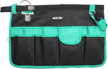 MELOTOUGH Bucket Caddy Organizer Bucket Tool Organizer for Garden Tools Fit 3.5 to 5 Gallon Bucket (Green)