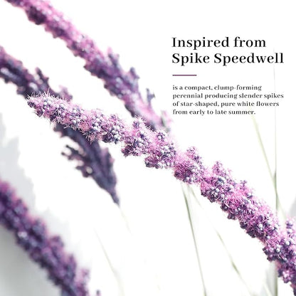 KOL 4ft Artificial Veronica Spiked Speedwell Grass, 47in Faux Veronica Spicata Plant, Tall Horsetail Reed Grass, UV-Resistant Fake Grasses for Indoor/Outdoor Décor, Home Office Wedding Centerpiece