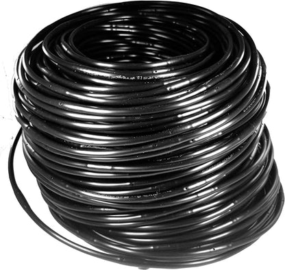 Drip Irrigation Line 1/4" Tubing Roll, 6" Emitter Spacing.52 GPH, Color Black (.170 ID x 240 OD) - Will Work from Gravity Feed (500' Foot Roll)
