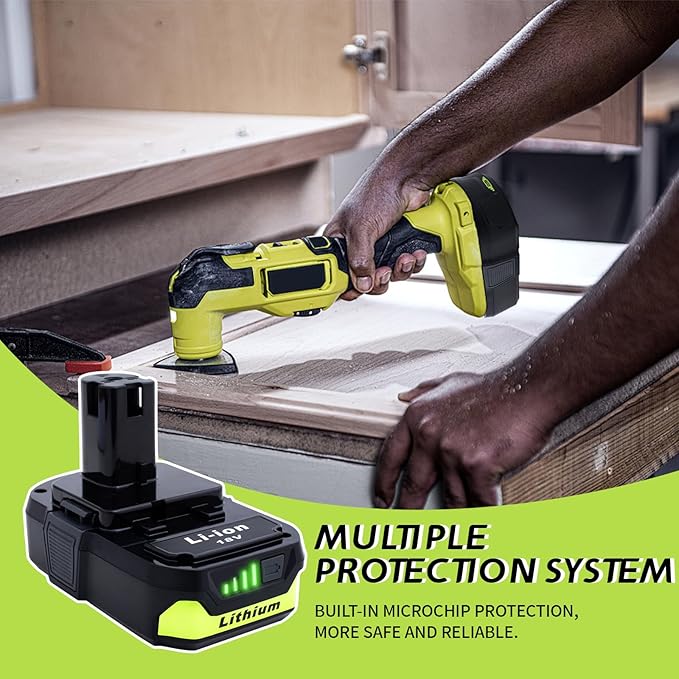 1 Pack 3.0 18V Battery Replacement for Ryobi 18V Battery Compatible with Ryobi 18V Tools – Extended Power and Reliability