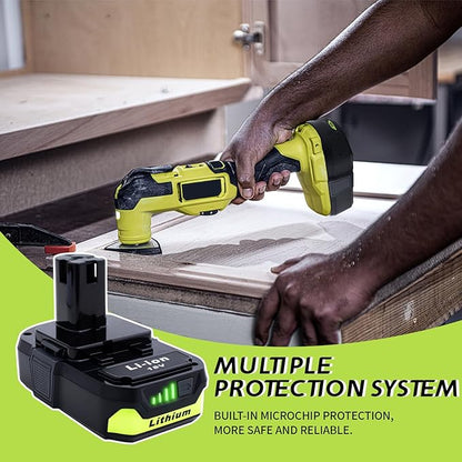 1 Pack 3.0 18V Battery Replacement for Ryobi 18V Battery Compatible with Ryobi 18V Tools – Extended Power and Reliability