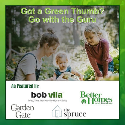 Garden Guru Stainless Steel Hand Weeder Fork Tool – Rust Resistant Stainless Steel – Ergonomic Handle – Great for Planting, Spreading Mulch, Weeding, Loosening & Transplanting Soil (4 Pack)