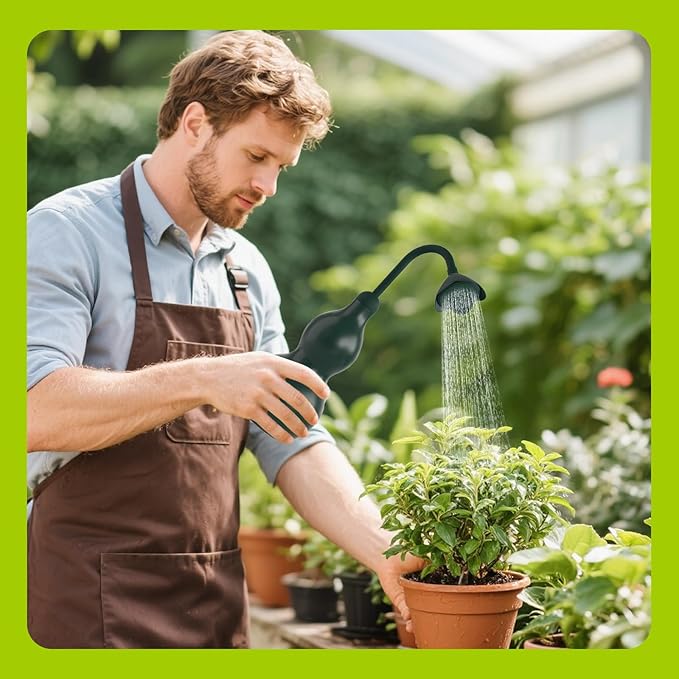 Squeeze Bottles for Plants, 11oz Small Watering Can for Succulent, Muti-Function Squirt Bottle for Seedling Watering, Wash, Tattoo, Dark Green