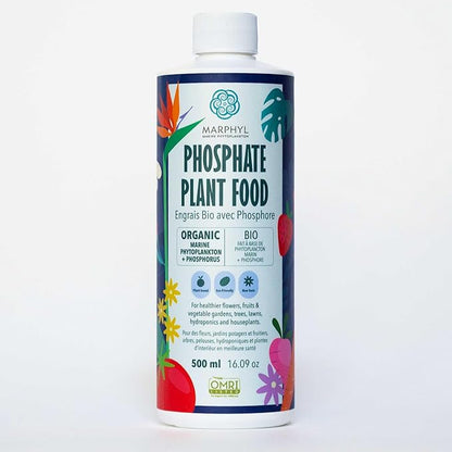 MARPHYL Organic Liquid Phosphate Soil Enhancer. Phosphorus Fertilizer for Garden, Flowers, Vegetables, Succulents, Bamboo, Hydroponics 16.9 oz