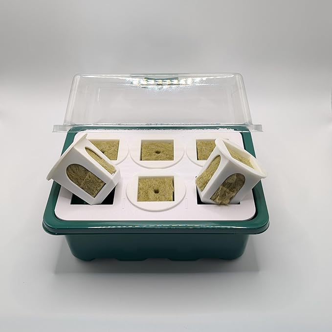 Grow Cubes for Hydroponic System/Grow Cubes Compatible with Gardyn (Seed Starter Nursery + w/Rockwool)