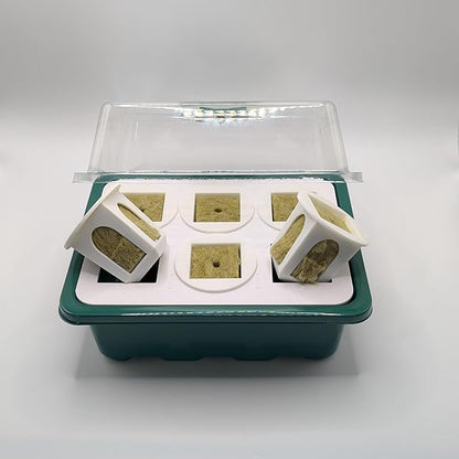 Grow Cubes for Hydroponic System/Grow Cubes Compatible with Gardyn (Seed Starter Nursery + w/Rockwool)