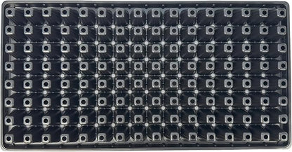 128 Cell Seedling Plastic Nursery Trays, 10 Pack, Thick Durable Germination Plug Trays, 1280 Cells Reusable Plant Propagation