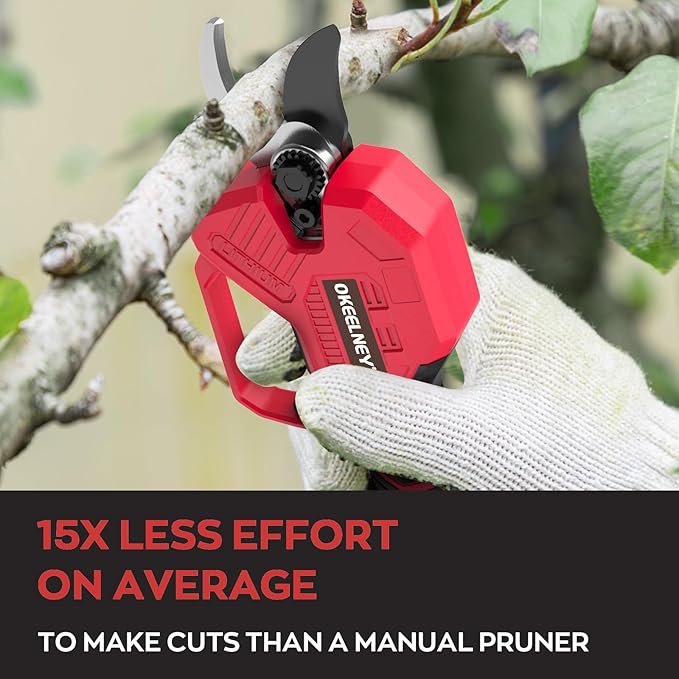 Electric Pruning Shears for Milwaukee M18 Battery, Brushless Cordless Branch Cutter Pruner with 1.5 inch Cut Capacity for Tree trimming, Shrubs, Gardening (Tool Only)