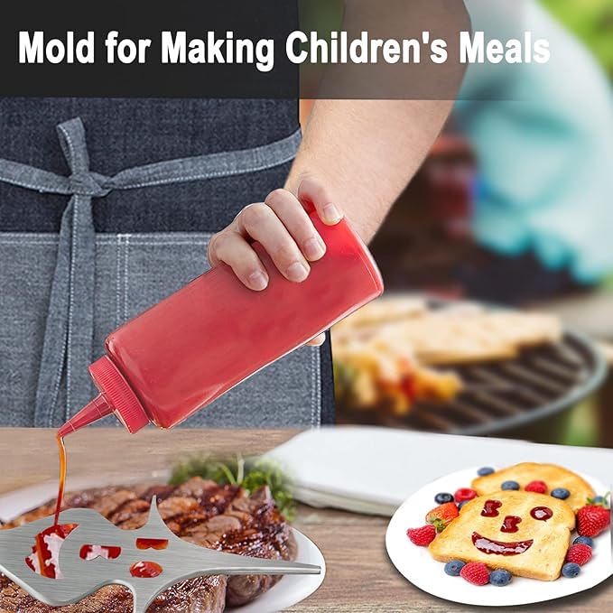 BBQ Grill Accessories for Gas Grill Charcoal Grill, 6 in 1 Grill Tools for Outdoor Barbecue Grill, 14 Inch Grill Utensils, Unique Gill Fork, Dad Gifts, Father's Day Gifts, Gifts for Men, Dad, Husband