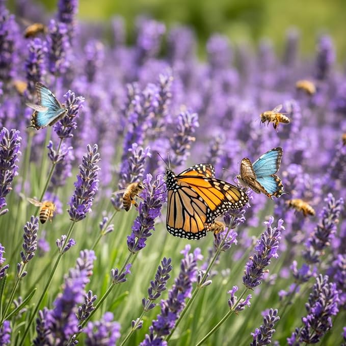 10,000 English Lavender Seeds for Planting Indoors or Outdoors, Flower Seeds for Planting