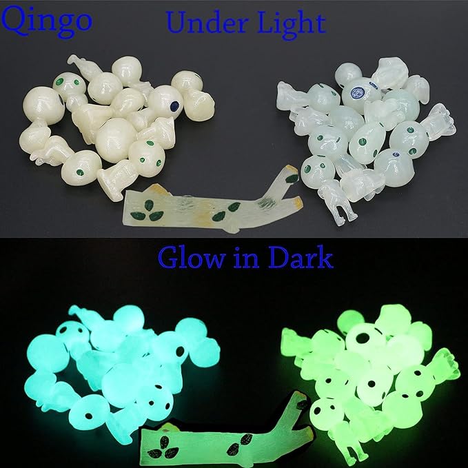 Fairy Garden Accessories Tree Elves Easter Egg Fillers Glow in Dark Basket Stuffers Garden Alien Decor Miniature for Micro Landscape Outdoor Status Patio Lawn Yard Kit