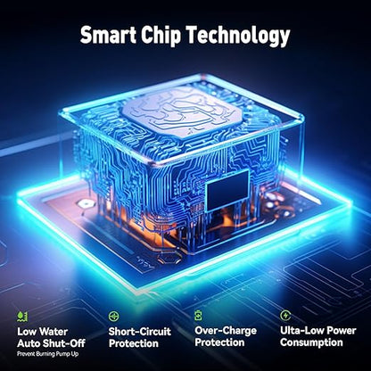 RAINPOINT Compact Programmable Solar Automatic Drip Irrigation Pump Kits Support Up to 20 Plants, Automatic Plant Waterer Self Watering Indoor/Outdoor Vacation Free Low Water Auto Shut-Off