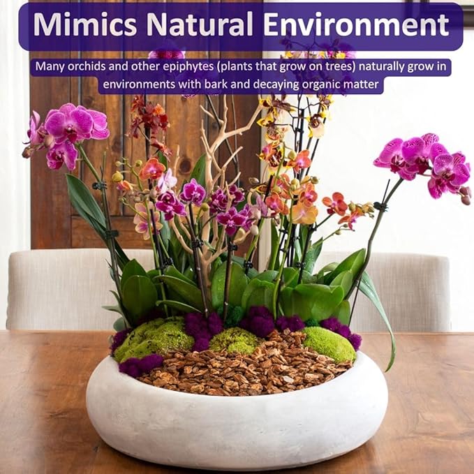 SuperMoss (23107) Orchid Potting Bark, 100% Natural Douglas Fir Bark, 1/4", 1,560 Cu. in.