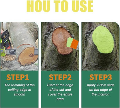 2025Tree Wound Sealer,Tree Wound Pruning Sealer,Pruning Sealer,Tree Wound Dressing With Brush,Tree Wound Sealer Healing Paste,Bonsai Cut Paste,Bonsai Tree Pruning Sealer For Tree Wound (2SET)
