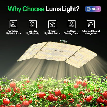 VIVOSUN VS2000 LED Grow Light with Full Spectrum Diodes & Brand Driver Dimmable Lights Sunlike for Seedling Veg & Bloom Plant Grow Lamps for 2x4/3x3 Grow Tent