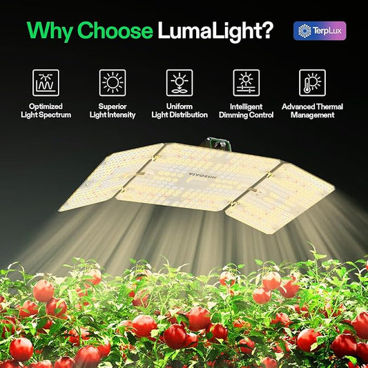 VIVOSUN VS2000 LED Grow Light with Full Spectrum Diodes & Brand Driver Dimmable Lights Sunlike for Seedling Veg & Bloom Plant Grow Lamps for 2x4/3x3 Grow Tent