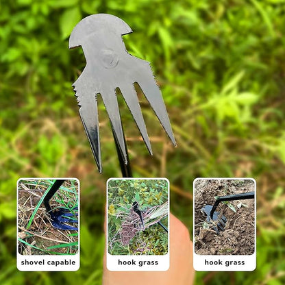Weed Puller Tool,Portable Garden Hand Tool for Weed Removal,2024 New Garden Weeder Tool Stainless Steel Hand Weeder Tool,Tools for Vegetable Gardening Backyard Farm Planting & Weeding
