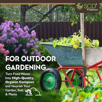 All Seasons Bokashi Compost Starter - 2 lbs (1 Gallon) 6.6 lbs Dry Bokashi Bran for Kitchen Compost Bin, Compost Pet and Food Waste Easily with Low Odor, (3 Pack) by SCD Probiotics