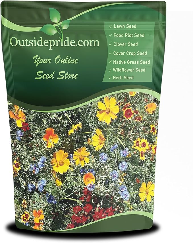 Outsidepride Gulf Coast Wildflower Seed Mix - 5 lbs Perennial & Annual Wild Flowers for Full Sun & Partial Shade - Ideal for Pollinator Gardens & Vibrant Landscapes for Southern Florida & Texas
