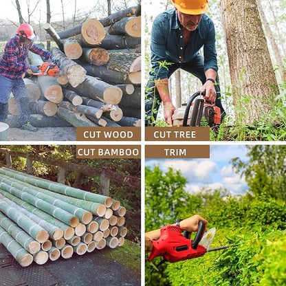 2 Pack 18 Inch Chainsaw Chain .325" Pitch .050'' Gauge 72 E Drive Links, 18-Inch Replacement Chains Fits Husqvarna 440 445, Echo Craftsman and more