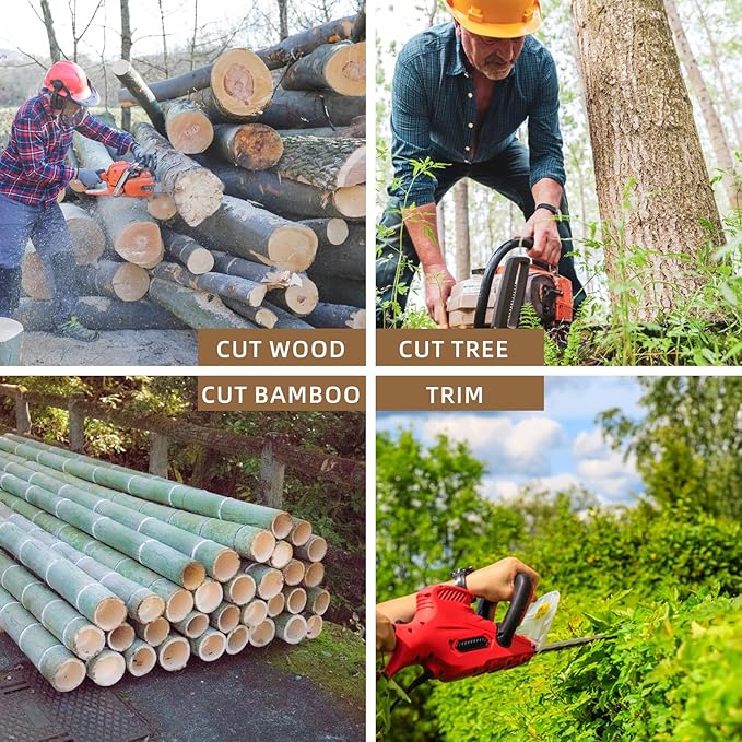 2 Pack Chainsaw Chain Bar Length 24 Inch .050" Gauge 3/8" Pitch 84 Drive Links, Replacement Chains Fit for Husqvarna 460, 460 Rancher, Stihl MS 260, Echo, Poulan, Makita (Chain Length 30.6")