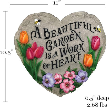 Spoontiques - Garden Décor - Beautiful Garden Stepping Stone - Decorative Stone for Garden