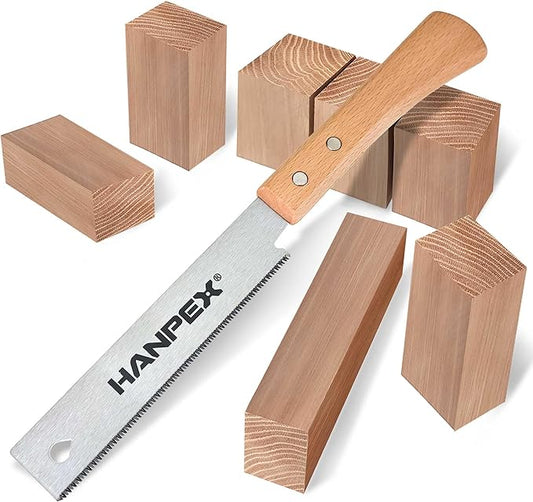 6-Inch Japanese Hand Saw, SK5 Pull Saw With Flexible Blade for Flush Cut Woodworking, DIY and Small Projects