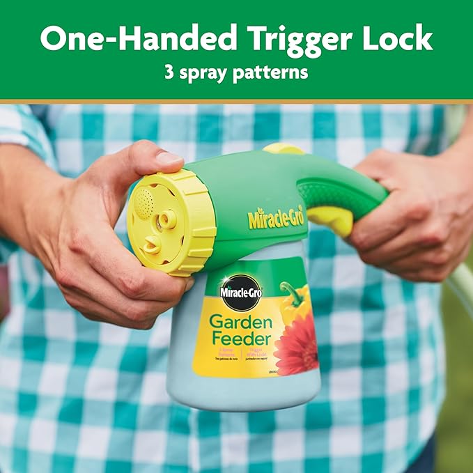 Miracle-Gro Water Soluble All Purpose Plant Food and Garden Feeder Bundle: Use on Flowers, Vegetables, Trees, and Houseplants