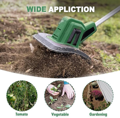 Cordless Tiller Cultivator Compatible with Makita 18V Battery(Tool Only), Electric Garden Rototiller w/270 RPM, 48 Steel Tines, 8.7" Tilling Width, 6.3" Depth, Portable Rotary Tiller for Soil