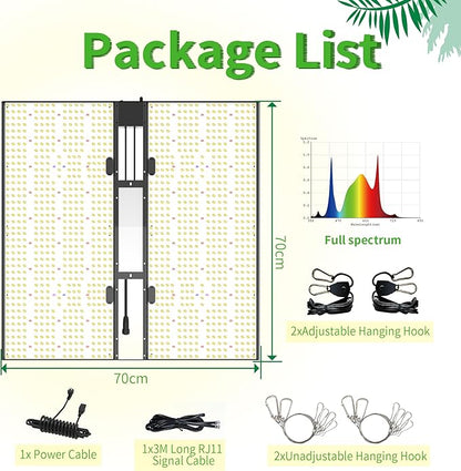 FARMLITE Grow Light for Indoor Plants Quantum Board Grow Light Full Spectrum Led Grow Lights Growing Lamp Daisy Chain Dimmable (400Watts)
