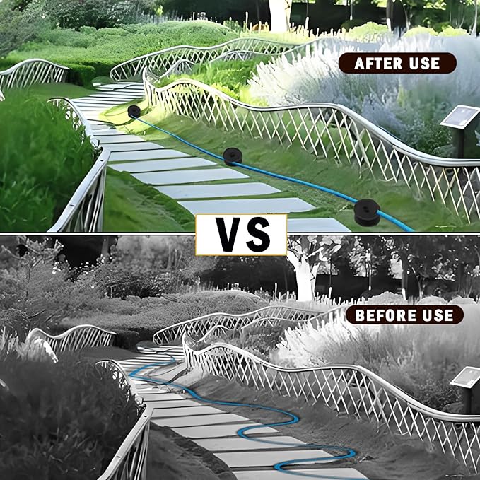 6PCS Metal Garden Hose Guide Spike, Hose Guides for Garden Heavy Duty, Cast Iron Garden Hose Guides for Outside, Rustproof Coated Hose Guide Stakes for Lawn & Yard, Plant & Flower Bed Protection