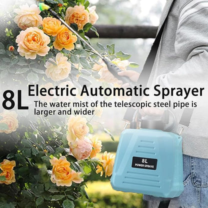 2 Gallon Electric Garden Sprayer, Electric Sprayer with USB Rechargeable Handle, 3 Mist Nozzles, Retractable Wand, Water Pump Sprayers