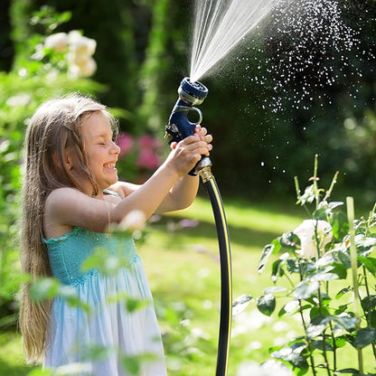 Solution4Patio Short Leader Garden Hose 5/8 in. x 10 ft. -Kink Free, No Leaking, Male/Female Fittings -Heavy Duty Durable Flexible Lightweight Water Pipe -Brass Aluminum Ends for Household & Yard Use