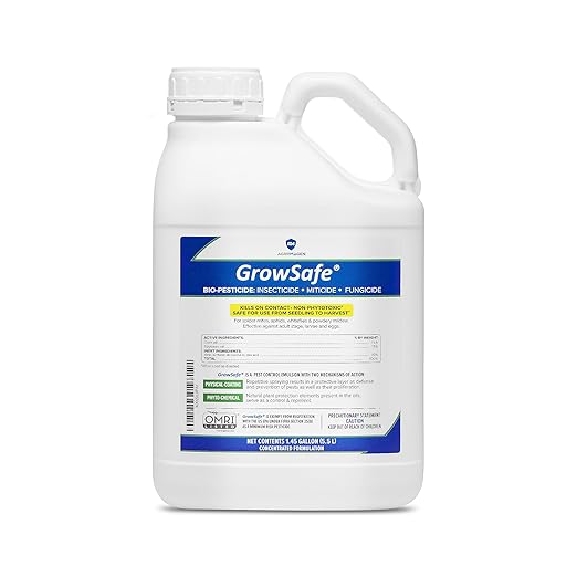 GrowSafe Bio-Pesticide, Organic and Natural Miticide, Fungicide and Insecticide (1.45 Gal)