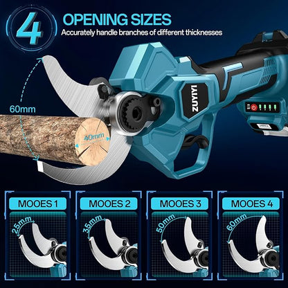 Cordless Electric Pruning Shears for Makita 18V Battery(NOT Included), 2" Cutting Diameter Brushless Power Pruner, LCD Display, 4 Levels Adjustable, Branches Cutter for Tree & Flower Trimming