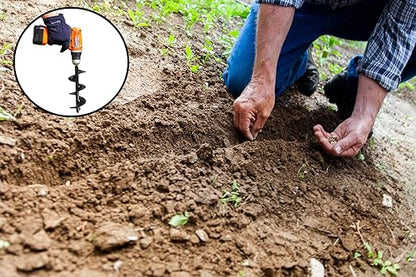 The Ashman 12 Inch Auger -It is Made of Heavy Duty Steel and Has a 12 Inch Long Helical Screw Blade- It is a Hand Held Auger Which as Used to Drill Through The Soil (Pack of 2)