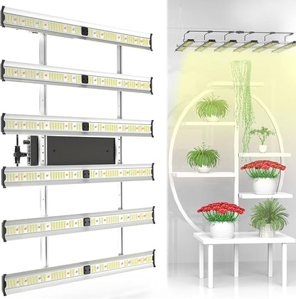 Grow Light FARMLITE LED Grow Lights for Indoor Plants Full Spectrum Growing Light Plant Hanging Growing Lamps Seedling Daisy Chain Dimmable Board 4x4ft Coverage (320watts)
