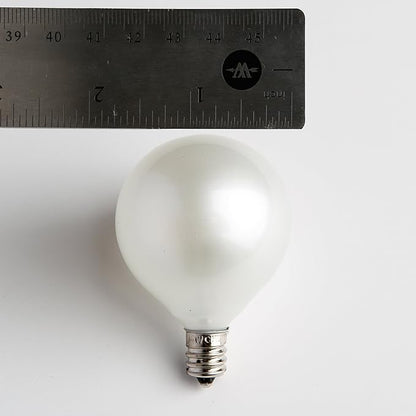 Hometown Evolution, Inc. 100 Foot C9 Commercial Exterior Globe String Lights with 80 G50 2 Inch White Satin Bulbs (Black Wire) for Weatherproof Heavy Duty Vintage Outside Lighting