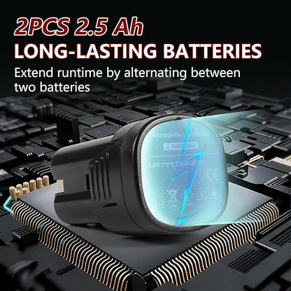 AGRICUT Electric Pruning Shears, 1.2 Inch Max Cutting Capacity Hand Pruners, 14.4V Cordless Branch Cutter with 2 * 2.5Ah Batteries, Pruning Shears for Gardening