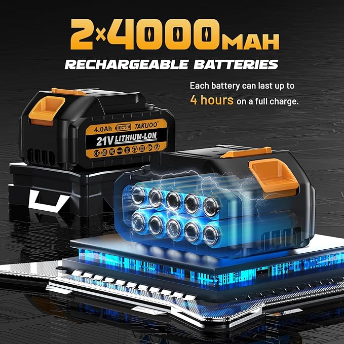 2-in-1 Pole Pruning Shears Cordless, 1.6" Cutting Diameter Electric Pruning Shears with Extension Pole, 21V 2×4.0Ah Battery Powered Pruner, 13.7FT Reach Power Pole Pruner for Tree Trimming