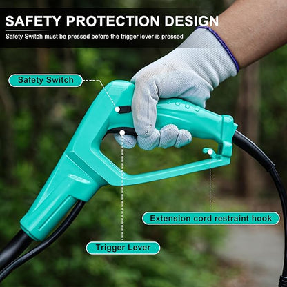 Tiller Cultivator 17 inch 15 Amp 6 Steel Tines Tillers for Gardening Electric Rototiller for Garden Yard