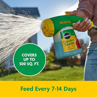 Miracle-Gro Water Soluble All Purpose Plant Food and Garden Feeder Bundle: Use on Flowers, Vegetables, Trees, and Houseplants