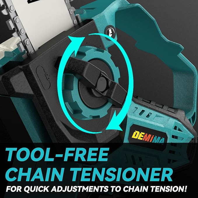 Mini Chainsaw for Makita 18V Battery, 8-Inch and 6-Inch 2-IN-1 Cordless Electric Chain saw with Brushless Motor and Auto-Oiler, 800W Hand Mini Chainsaw for Tree Pruning Wood Cutting(No Battery)