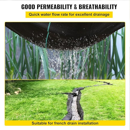 Happybuy Driveway Fabric, 13x60ft Commercial Grade Landscape Fabric, Garden Weed Barrier Fabric Heavy Duty, Geotextile Fabric Underlayment Gravel, Ground Cover Drainage Fabric, Weed Mat Cloth