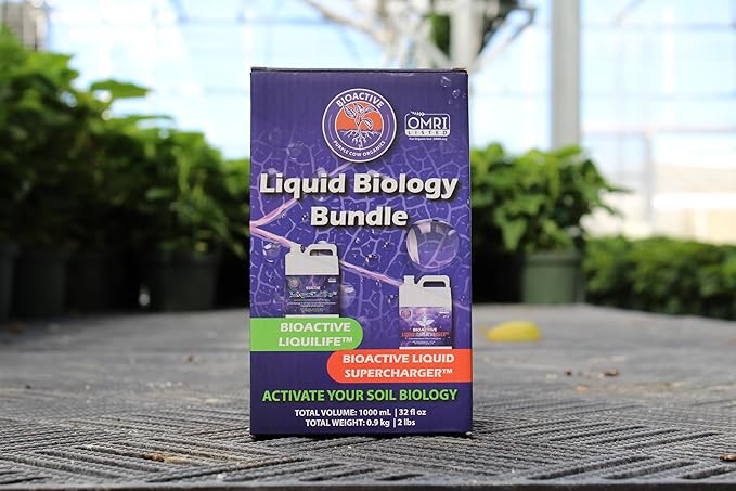 Purple Cow Organics Liquid Biology Bundle Concentrate - Indoor/Outdoor, Plant Growth Stimulator, Soil Conditioner, Fertilizer, Fulvic/Humic Acids