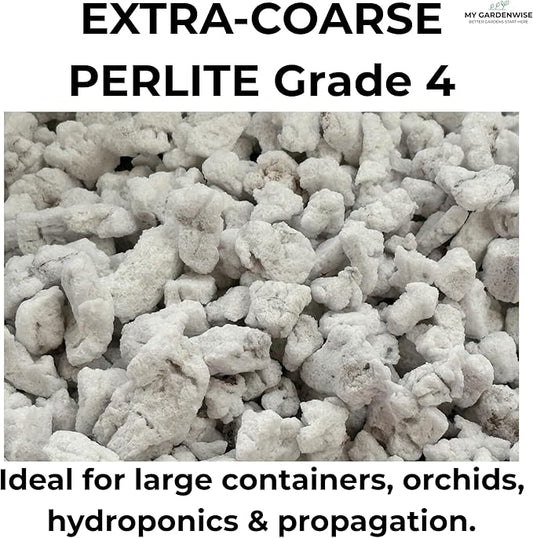 Perlite for Plants, Extra Coarse Grade 4 Horticultural Perlite, Organic Perlite for Gardening Indoor & Outdoor, Made in USA (20 quarts)