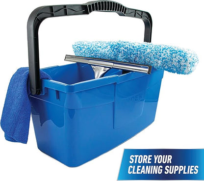 Unger Professional 3 Gallon Bucket – Compact Cleaning Bucket, Comfort-Grip Handle, 2 Pour Spouts, Portable Cleaning Supplies, Plastic Mop Bucket for Floor, Window & Household Cleaning