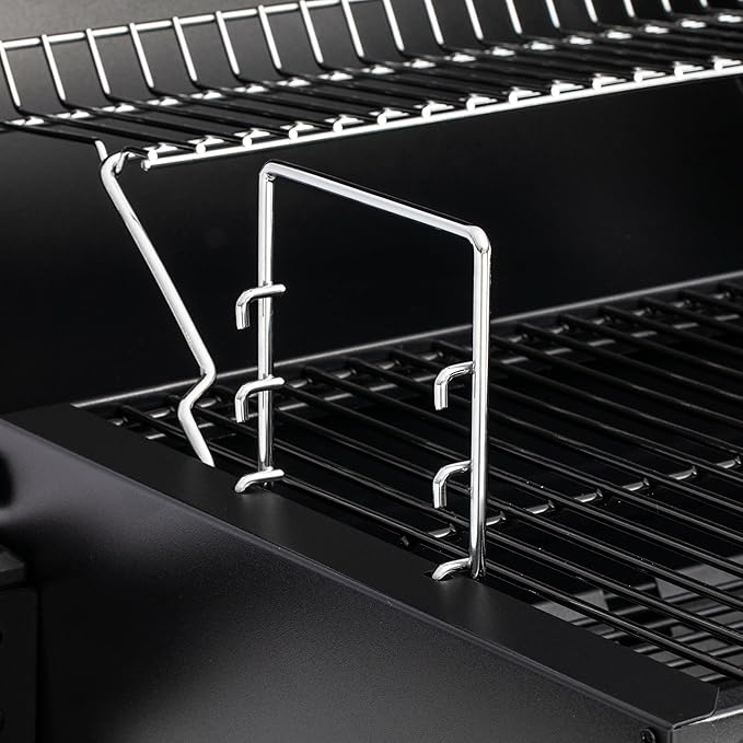 Royal Gourmet CD1519 Portable Charcoal Grill with Warming Rack, Tabletop Charcoal Grill with 303 Sq. In Cooking Area for Outdoor Camping and Picnic Grilling, Black