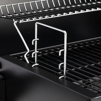 Royal Gourmet CD1519 Portable Charcoal Grill with Warming Rack, Tabletop Charcoal Grill with 303 Sq. In Cooking Area for Outdoor Camping and Picnic Grilling, Black